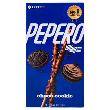 Печиво соломка в шоколадній глазурі з шоколадом та печивом Пеперо Лотте Lotte Pepero 32g 50шт/ящ
