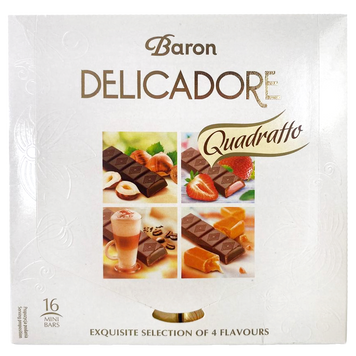 Шоколад 4 смаки Барон Делікадор Baron Delicadore 200g 16шт/ящ