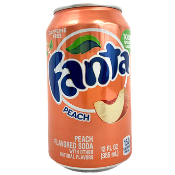 Напій газований персик Фанта Fanta peach ж/б 355ml 12шт/ящ