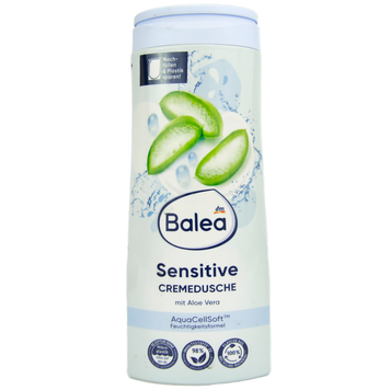 Крем-гель для душу чутливий з алое Балеа Balea sensitive 300ml 16шт/ящ