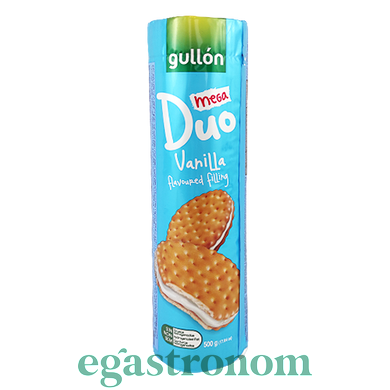 Печиво дуо ваніль Гуллон Gullon duo vainilla 500g 20шт/ящ