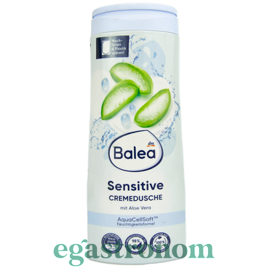 Крем-гель для душу чутливий з алое Балеа Balea sensitive 300ml 16шт/ящ