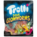 Желейки кислі світлячки Троллі Trolli sour glowworms 100g 24шт/ящ