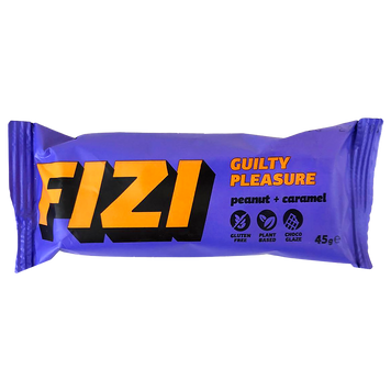 Батончик арахіс карамель (без цукру) Фізі Fizi peanut caramel 45g 10шт/ящ