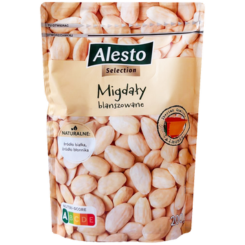 Горішки мигдаль бланшований Алесто Alesto Аlmonds 200g 18шт/ящ