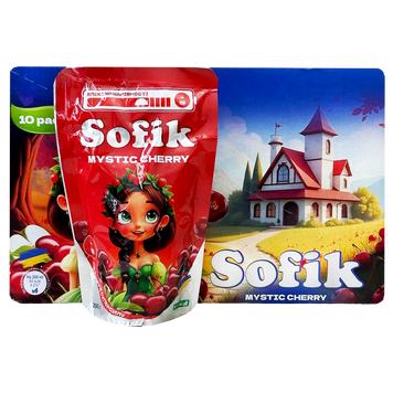 Сік зі смаком вишні Софік Sofik mystic cherry 200g 10шт/пач