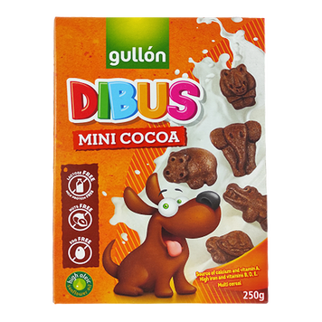 Печенье мини-какао Гуллон Gullon dibus mini сacao 250g 12шт/ящ