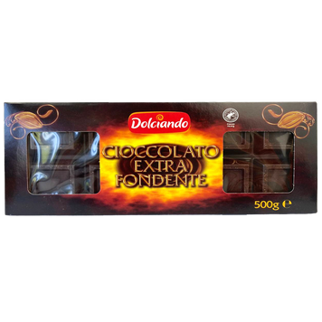 Шоколад чорний Дольчіандо Dolciando 500g 10шт/ящ
