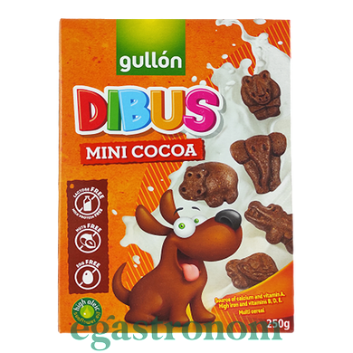 Печиво міні-какао Гуллон Gullon dibus mini сacao 250g 12шт/ящ