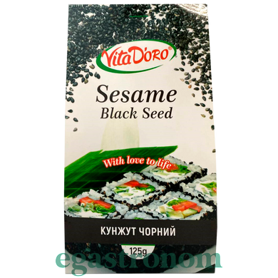 Кунжут черный ВитаДоро VitaDoro sesame black 125g 6шт/уп 6уп/ящ