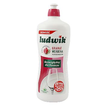 Засіб для миття посуду гранат/вербена Людвік Ludwik balsam do naczyn granat/verbena 900g 12шт/ящ