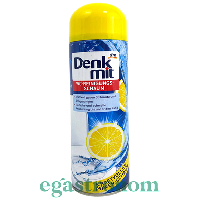 Спрей-пена для чистки унитаза лимон Денк Мит Denk Mit WC lemon 500ml 12шт/ящ