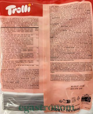 Желейки мікс новорічні Троллі Trolli santas mix 200g 8шт/ящ