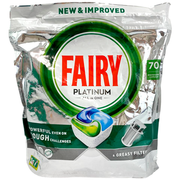 Капсули для посудомийної машини платінум плюс Фейрі Fairy platinum plus 73tbs 3шт/ящ