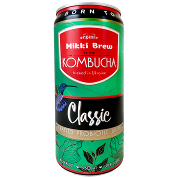Комбуча класична Міккі Брю Mikki Brew classic 330ml 12шт/ящ
