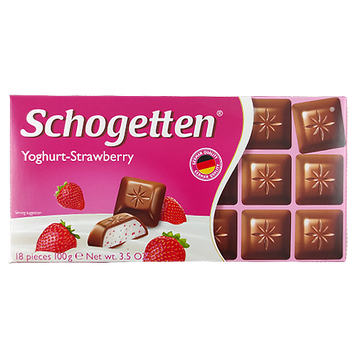 Шоколад Шогеттен 4744 Schogetten yoghurt-strawberry 100g 15шт/ящ