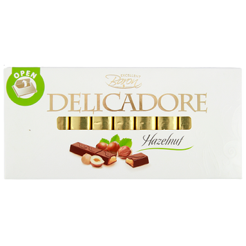 Шоколад молочний з фундуком Барон Делікадоре Baron Delicadore hazelnut 200g 12шт/ящ