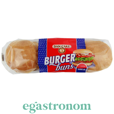 Булочки для бургеров Дан Кейк Dan Cake burger buns 6 pieces 300g 8шт/ящ