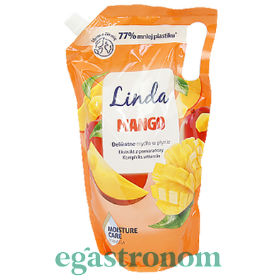 Мило рідке делікатне запаска манго Лінда Linda mango 1L 6шт/ящ