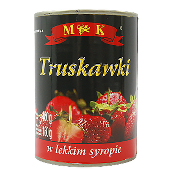 Ягоды консервированные клубника MK truskawki 400g/160g 12шт/ящ