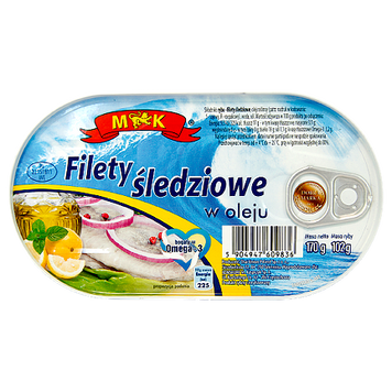 Філе оселедця в олії МК MK w oleiu 170/102g 16шт/ящ