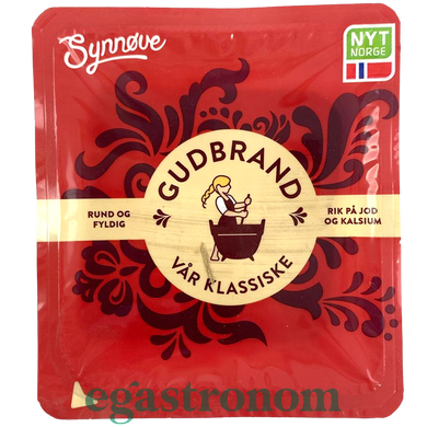 Сыр нарезка карамельный гудбранд 35% Сунновое Synnove gudbrand 150g 10шт/ящ