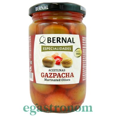 Оливки з кісточкою гаспачо Бернал Bernal gazpacha 180/300g 12шт/ящ