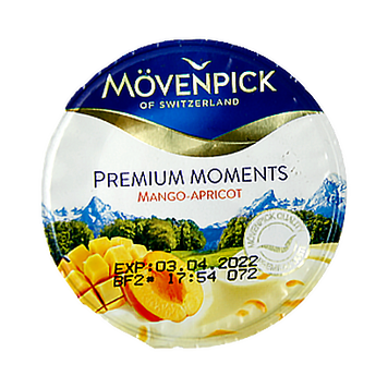 Йогурт манго-абрикос Мовенпік Movenpick mango-apricot 100g 20шт/ящ