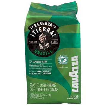 Кава тієрра бразилія (зерно) Лавацца Lavazza tierra brasil 1kg 6шт/ящ