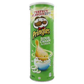 Чипсы сметана и лук Принглс Pringles sour cream&onion 165g 19шт/ящ