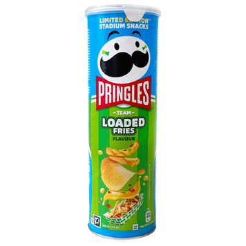 Чипси смак катоплі фрі та приправ Прінглс Pringles loaded fries flavour 165g 19шт/ящ
