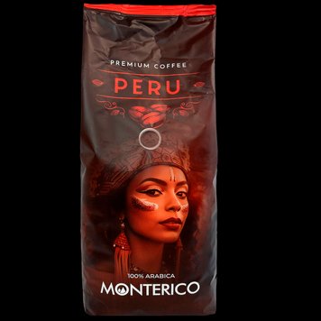 Кофе премиальная перуанская арабика (зерно) Монтерико Monterico Peru 1kg 6шт/ящ