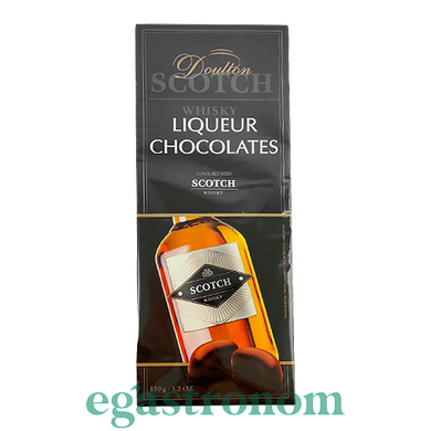 Конфеты шоколадные с ликером и скотчем Долтон Doulton liqueur scotch 150g 12шт/ящ