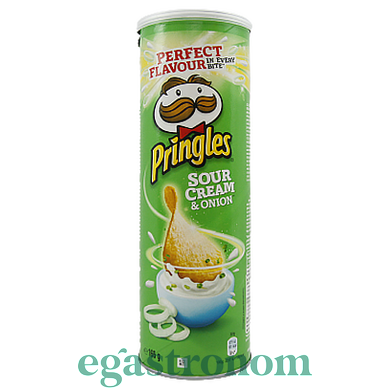 Чипси cметана та цибуля Прінглс Pringles sour cream&onion 165g 19шт/ящ