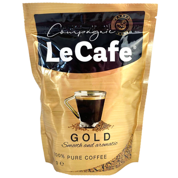 Кава розчинна золота Ле Кафе Le Cafe gold 80g 24шт/ящ