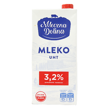 Молоко 3,2% Молочная долина Mleczna Dolina 1L 12шт/ящ