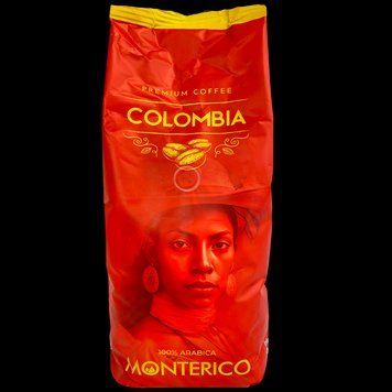 Кава преміальна колумбійська арабіка (зерно) Монтеріко Monterico Colombia 1kg 6шт/ящ
