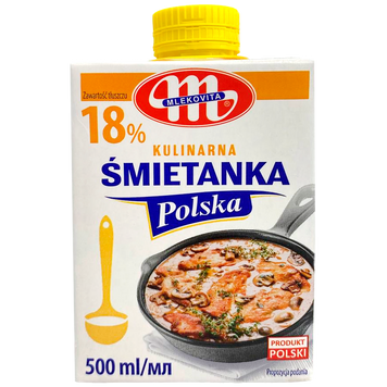 Вершки 18% Млековіта Mlekovita 500ml 6шт/ящ