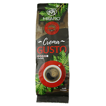 Кава крема густо (мелена) Міларо Milaro Crema Gusto 250g 12шт/ящ