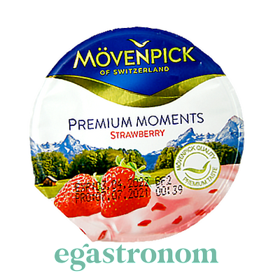 Йогурт полуниця Мовенпік Movenpick strawberry 100g 20шт/ящ