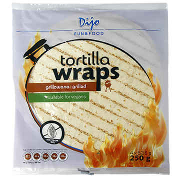 Тортилья пшенична грильована Діджо Dijo grillowana (4*62,5g) 250g 28шт/ящ