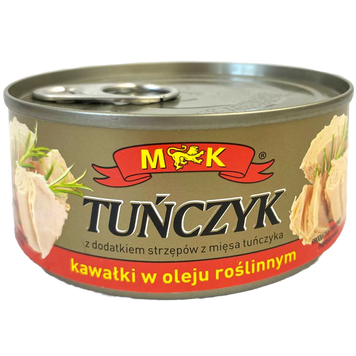 Тунець в олії шматочками ж/б МК МК 120/170g 48шт/ящ