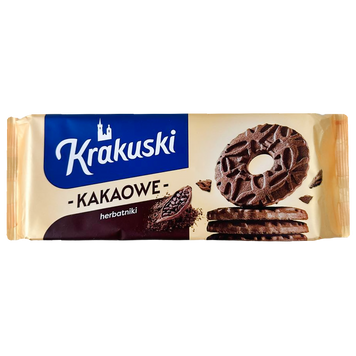 Печиво з какао Кракушкі Krakuski kakaowe 163g 24шт/ящ