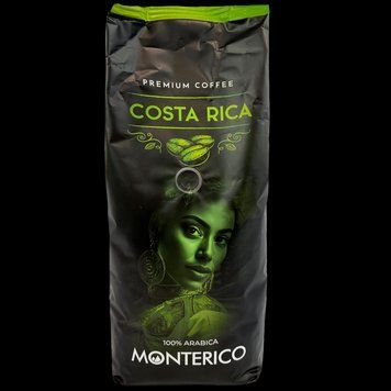 Кава преміальна коста-рікська арабіка (зерно) Монтеріко Monterico Costa Rica 1kg 6шт/ящ