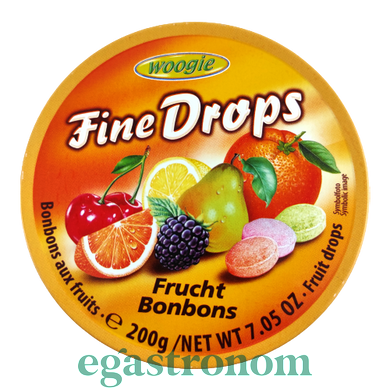 Леденцы фруктовый микс Дропс Drops frucht bonbons 200g 10шт/ящ