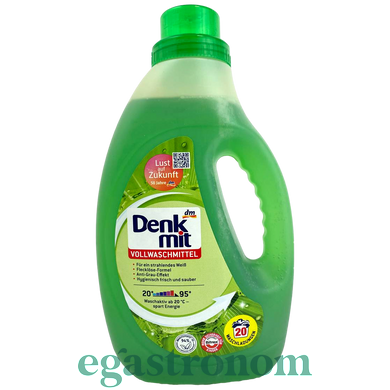 Гель для прання універсальний Денк Міт Denk Mit vollwaschmittel green sensation 20р 1,1L 6шт/ящ