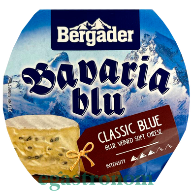 Сир м'який блю баварія Бергадер bavaria blu Bergader 150g 8шт/ящ