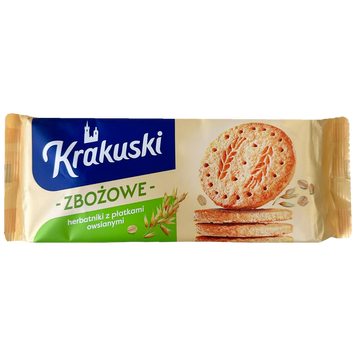 Печиво вівсяне Кракушкі Krakuski zbozowe 201g 24шт/ящ