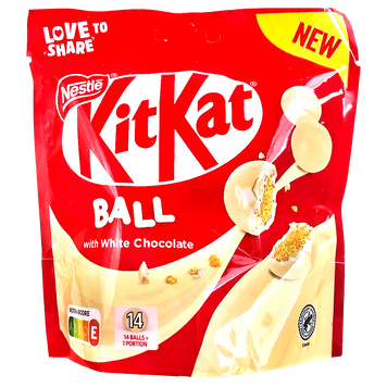 Драже білий шоколад кіт кат Нестле Nestle kit kat ball white chocolate 140g 15шт/ящ