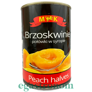 Персики половинки в сиропі МК MK polowki w suropie 420g 12шт/ящ